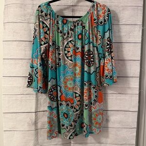 Cezanne Multicolor Patterned Skirt